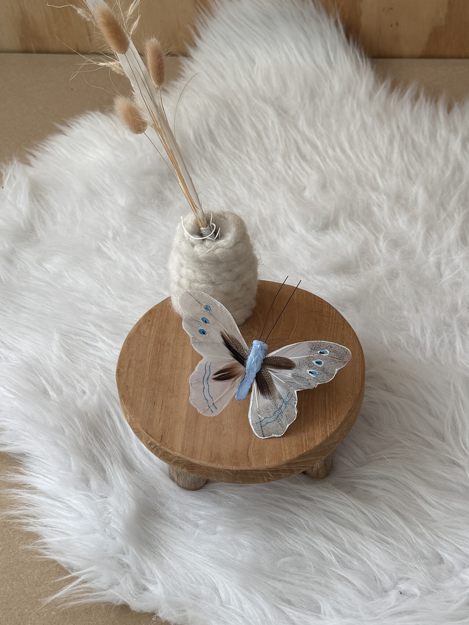Vlindertjes Blauw 13 cm