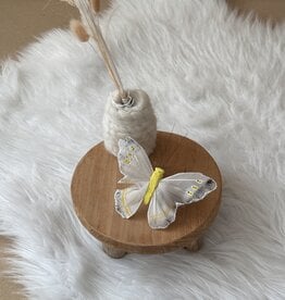 Vlindertje  Geel 13 cm
