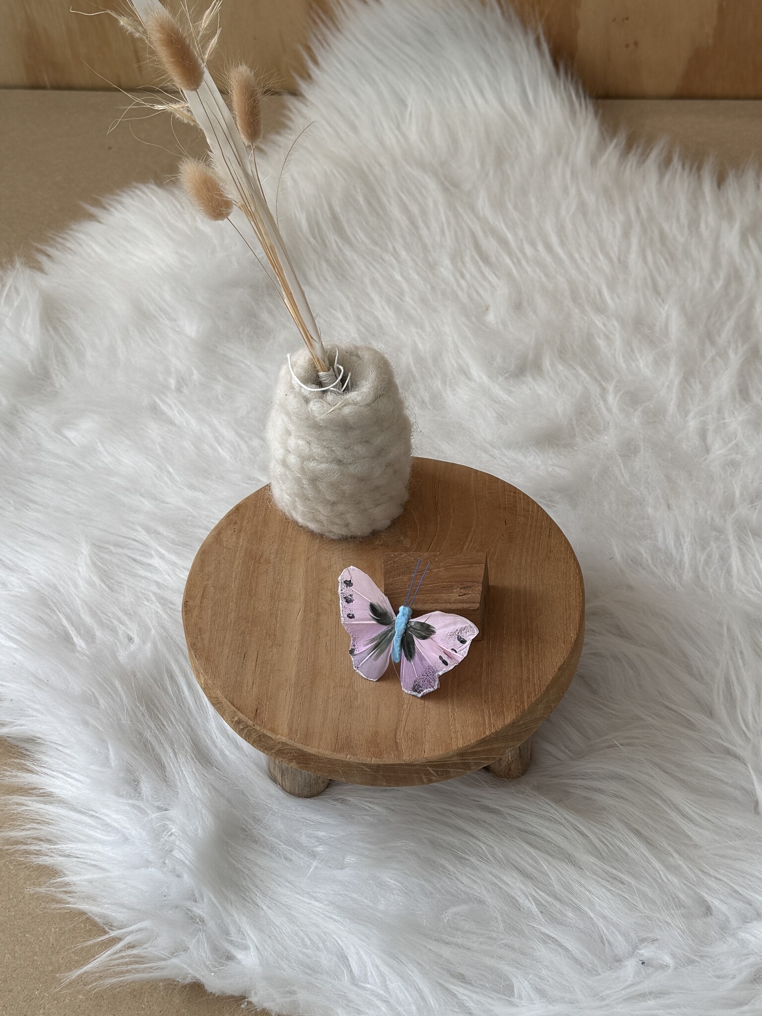 Vlindertje Lila en Blauw 7 cm