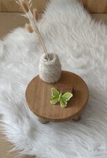 Vlindertje Mosgroen 7 cm