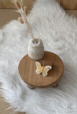 Vlindertje Okergeel 7 cm