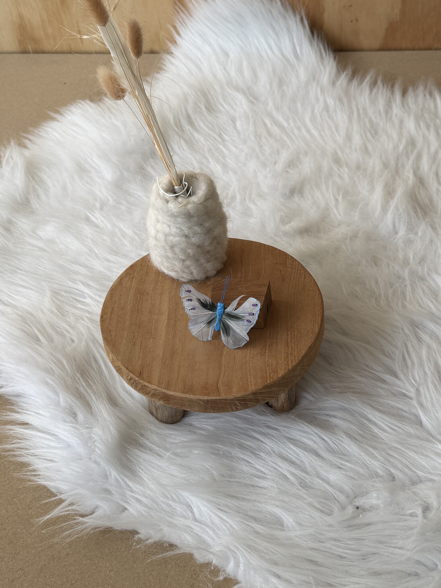 Vlindertje Blauw 7 cm