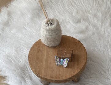 Vlindertje Blauw 5 cm