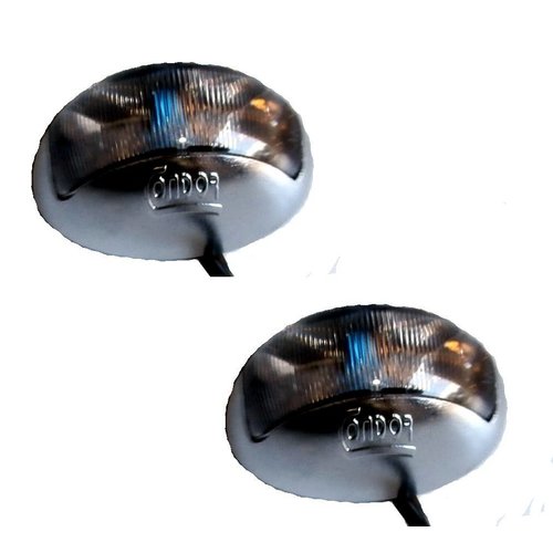 Led set breedte lampen chrome