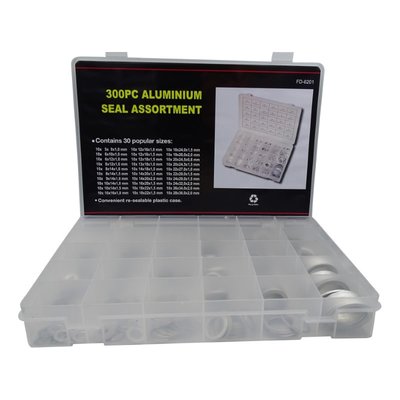Barntools Assortimentsdoosje O Ringen aluminium 300 dlg