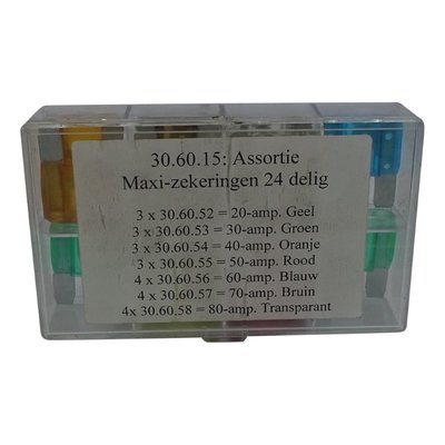 Barntools Assortimentsdoosje zekeringen steek maxi 24 dlg.