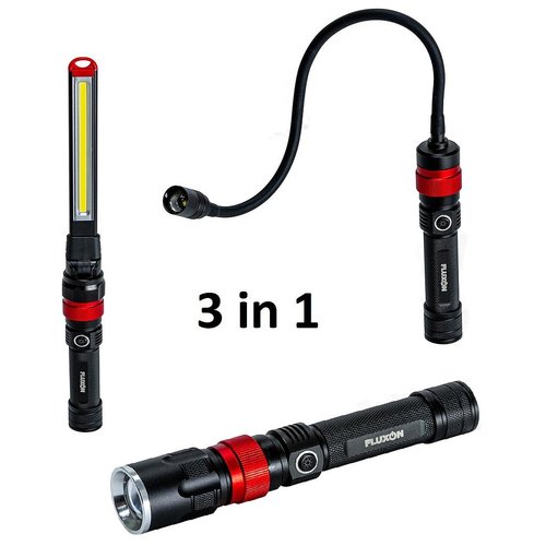 Fluxon LED werklamp 3 in 1 oplaadbaar magnetisch Fluxon LED werklamp 3 in 1 oplaadbaar magnetisch