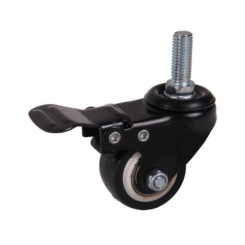 mammuth Zwenkwiel met rem 40 x 20mm PU draadstang mammuth Zwenkwiel met rem 40 x 20mm PU draadstang