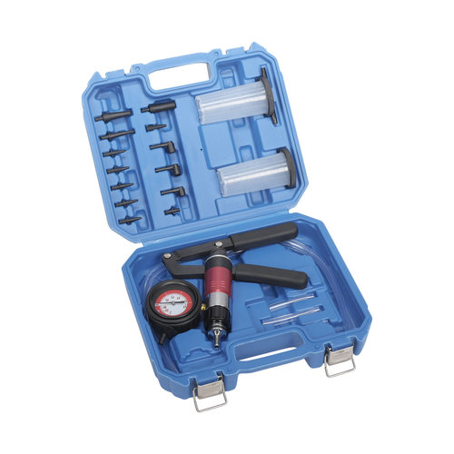 XPTools Vacuüm tester en remleiding ontluchter set 21 delig XPTools Vacuüm tester en remleiding ontluchter set 21 delig