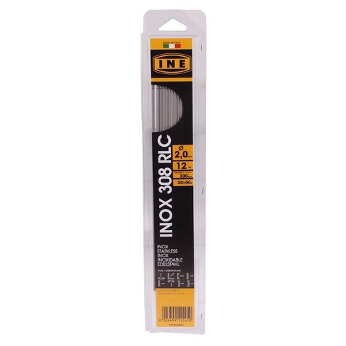 I.N.E. Laselektroden RVS 308RLC 2,0mm 300mm 12st I.N.E. Laselektroden RVS 308RLC 2,0mm 300mm 12st