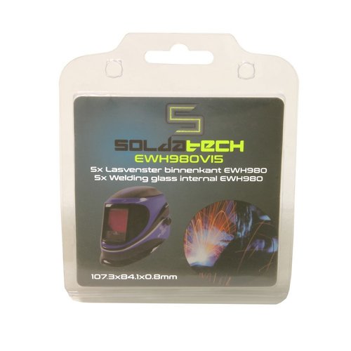 Soldatech Set lasvensters binnenzijde 107,3 x 84,1mm 5 delig Soldatech Set lasvensters binnenzijde 107,3 x 84,1mm 5 delig