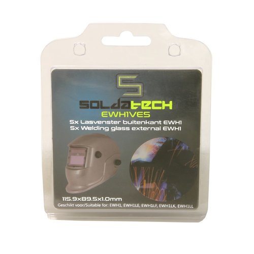 Soldatech Set lasvensters buitenzijde 115,9 x 89,5mm 5 delig Soldatech Set lasvensters buitenzijde 115,9 x 89,5mm 5 delig