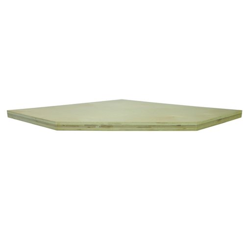 Werkblad massief hout voor hoekkast 864 x 36 x 864 x 1223mm Werkblad massief hout voor hoekkast 864 x 36 x 864 x 1223mm