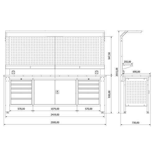 Industriële werkbank