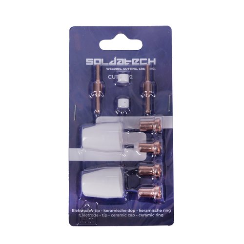 Soldatech Set slijtonderdelen plasmasnijder 40A 10 delig Soldatech Set slijtonderdelen plasmasnijder 40A 10 delig