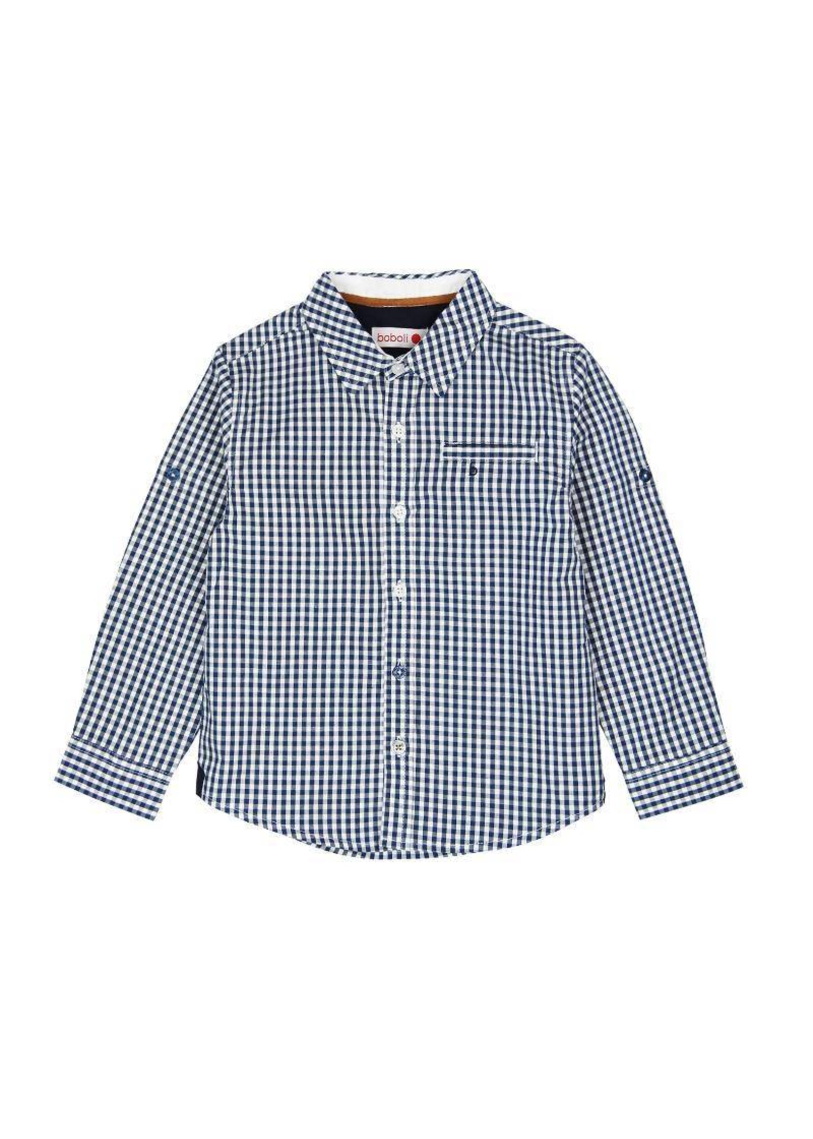 Boboli Poplin shirt for boy checks-2