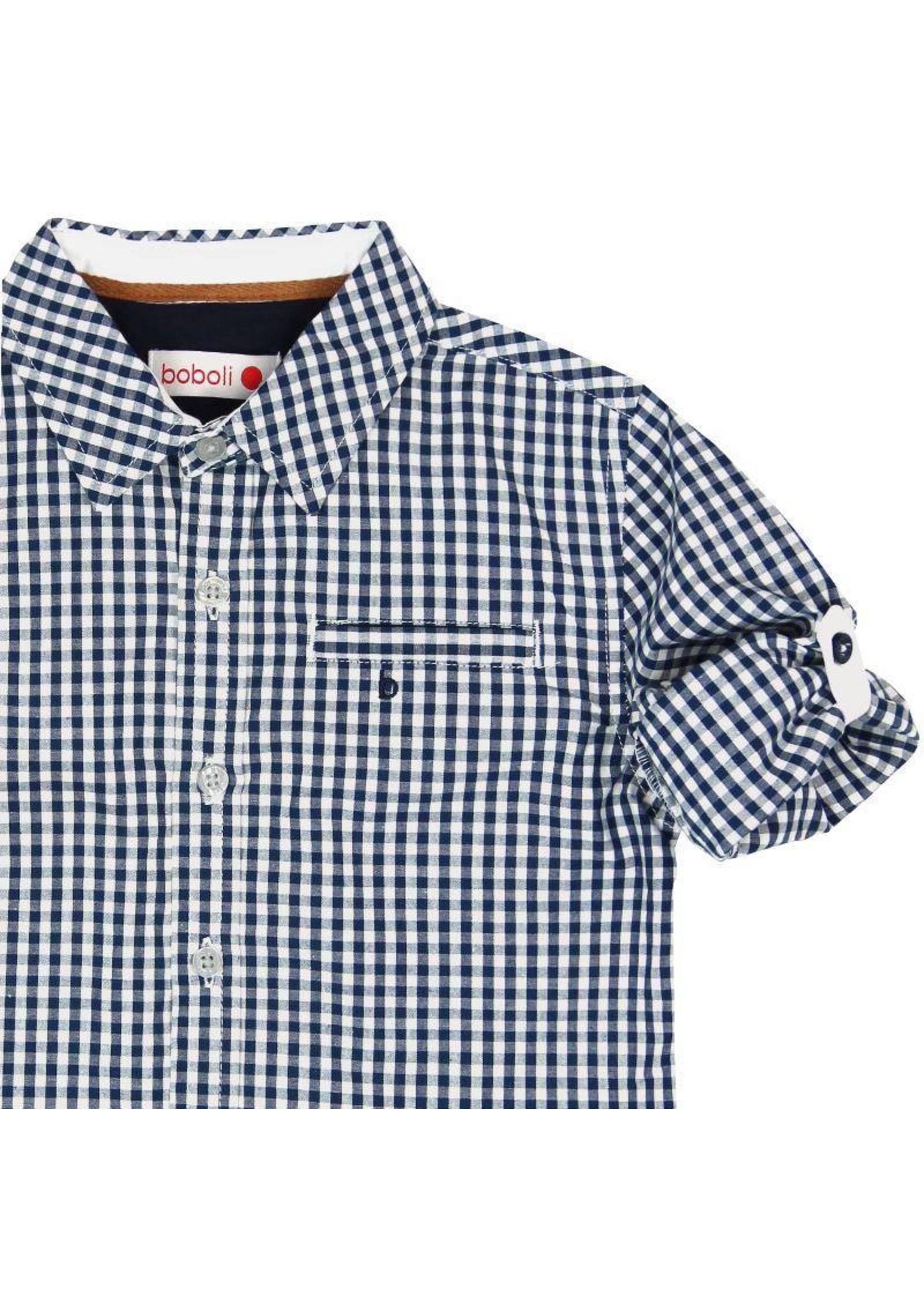 Boboli Poplin shirt for boy checks-2