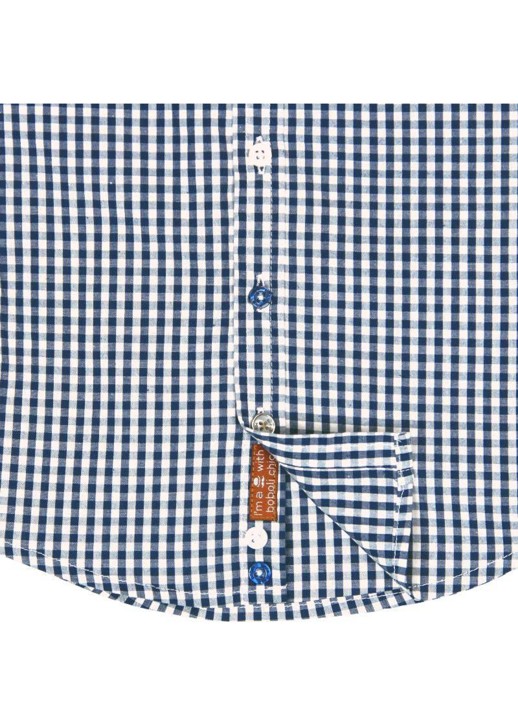 Boboli Poplin shirt for boy checks-2