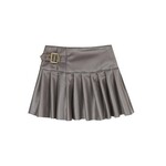 Boboli Boboli Synthetic leather skirt for girl steel