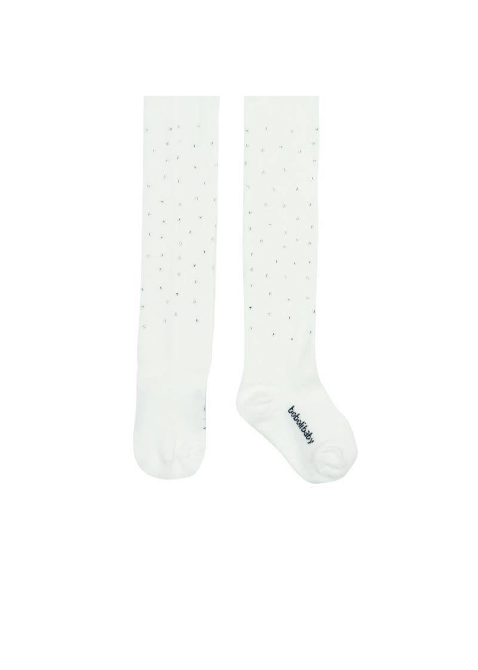 Boboli Boboli Thick tights crystals for baby girl white