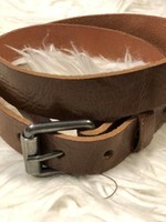 riem cognac smal 2 cm