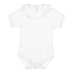 Babidu Babidu romper off white met roesel
