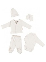 Prematuur set 5 dellig off white