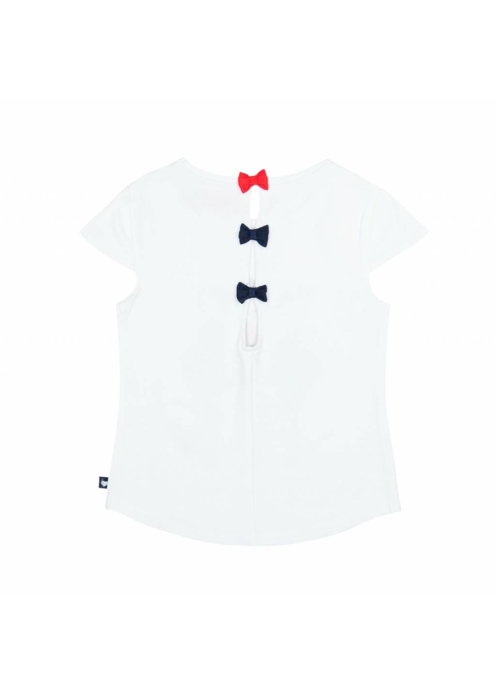 Boboli Boboli Stretch knit t-Shirt for girl WHITE-6