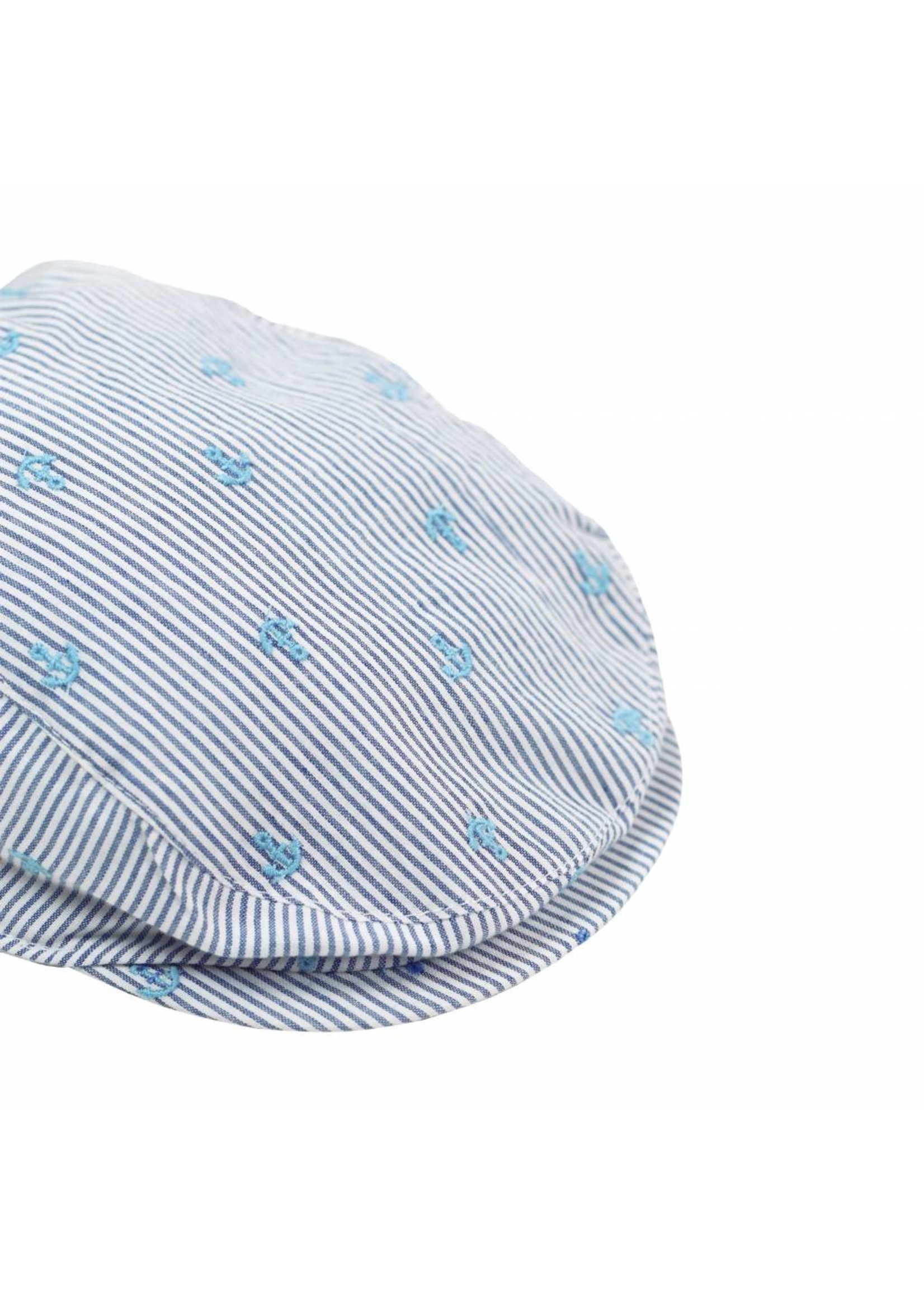 Boboli Boboli Poplin cap for baby boy stripes-2