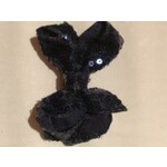 Haarknip  donkerblauw glitter 5 cm breed