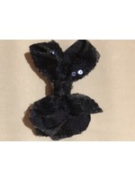 Haarknip  donkerblauw glitter 5 cm breed