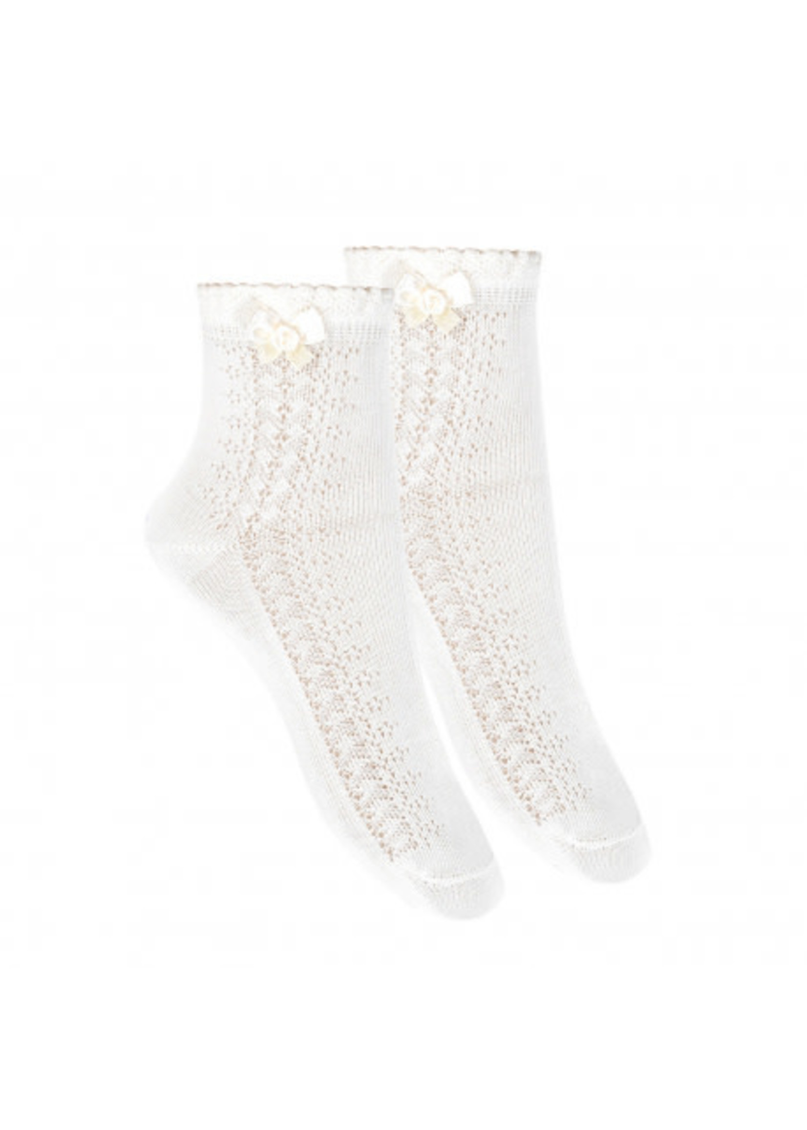 Condor Condor party Sokje off white met strikje