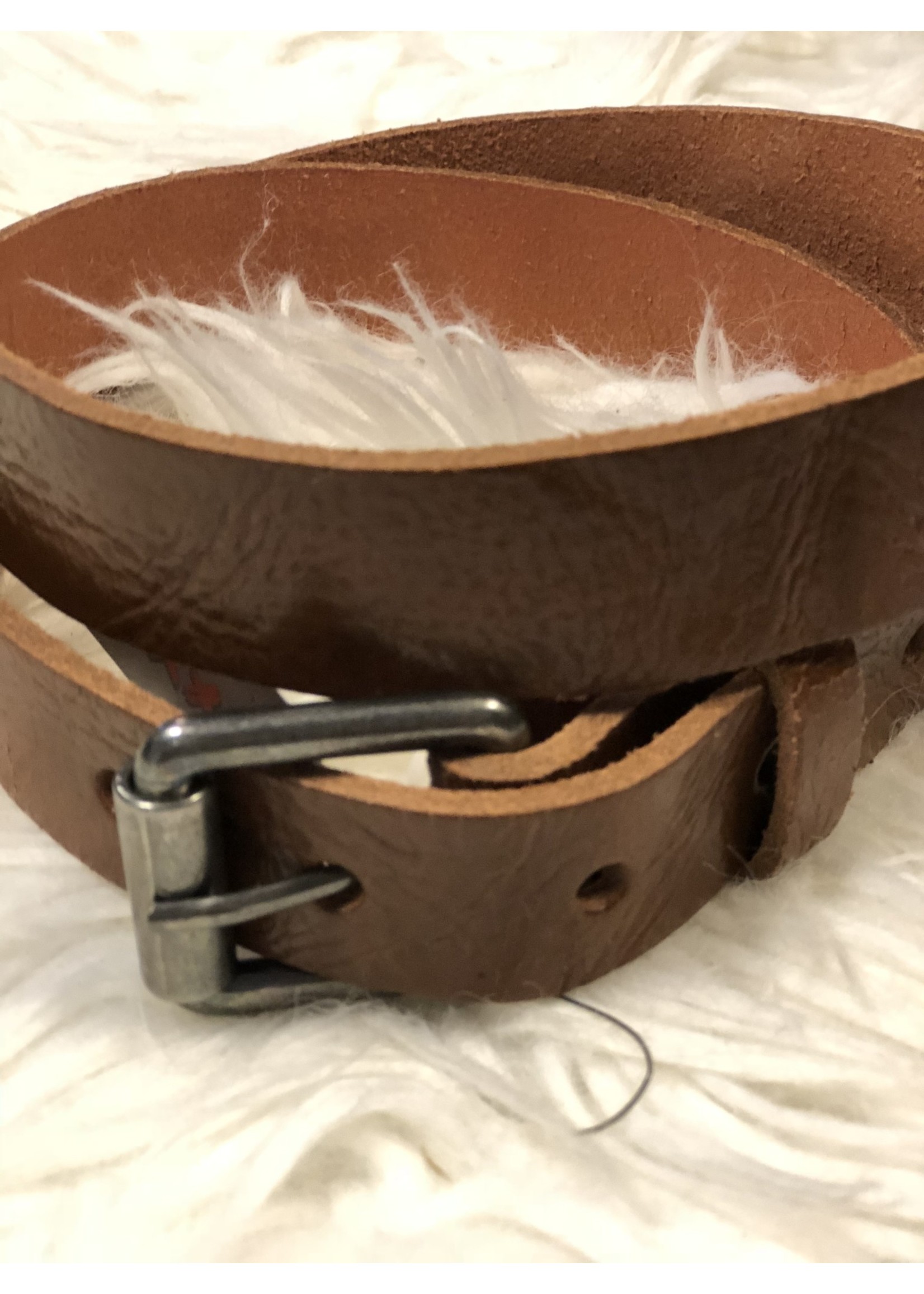 riem cognac smal 2 cm