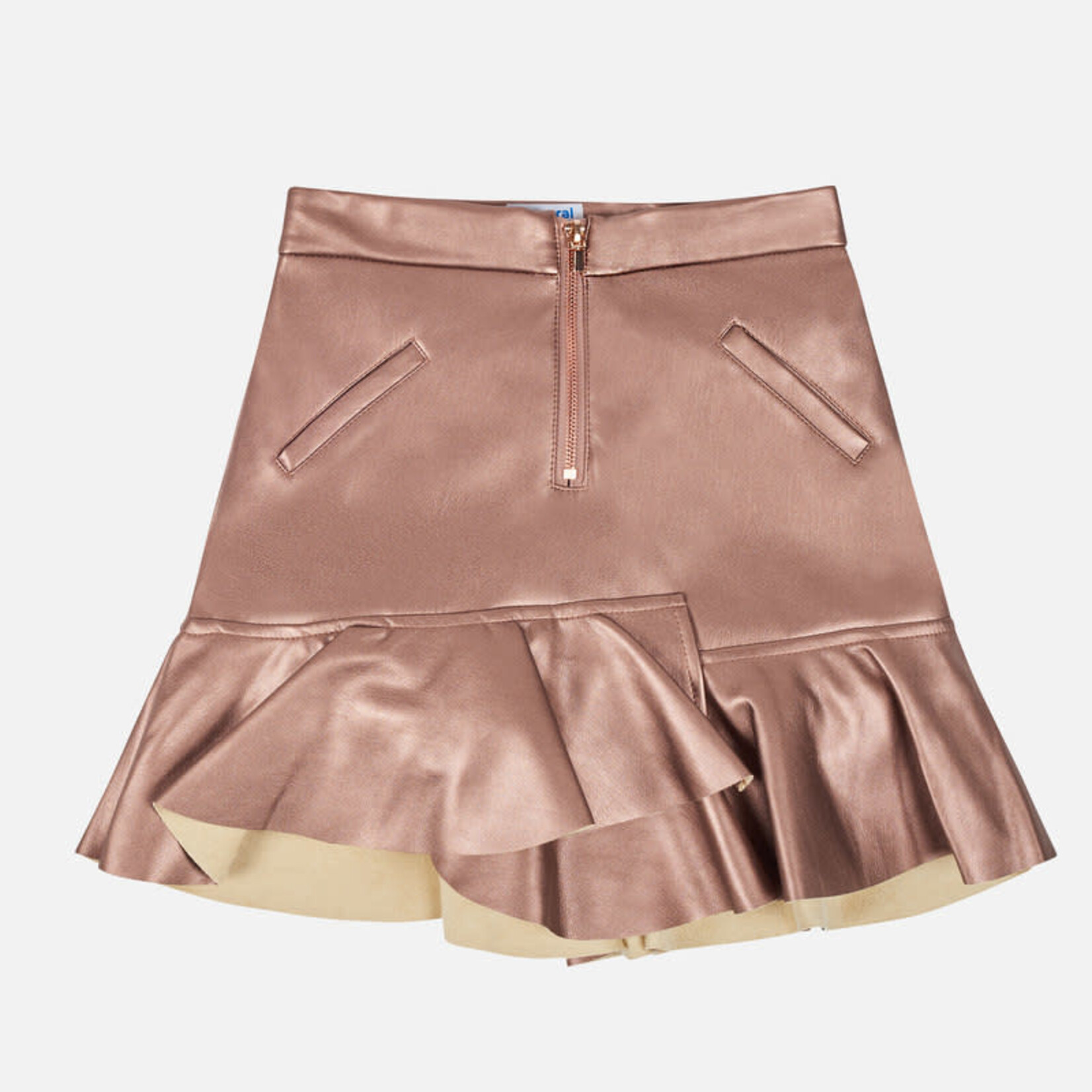 Mayoral Mayoral Leatherette ruffled skirt Copper - 07906