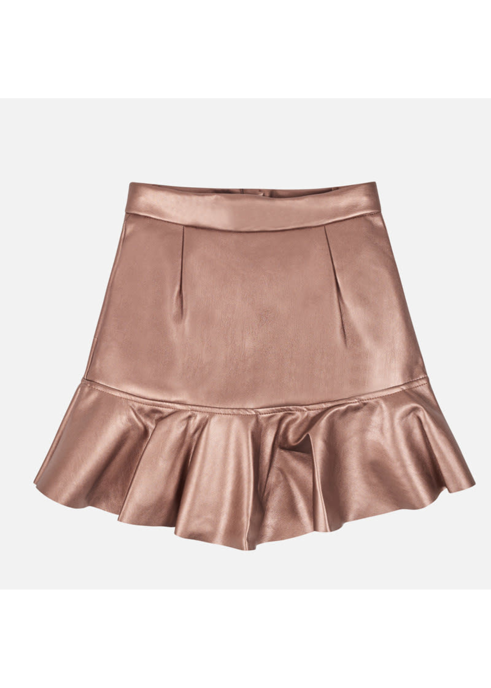 Mayoral Mayoral Leatherette ruffled skirt Copper - 07906