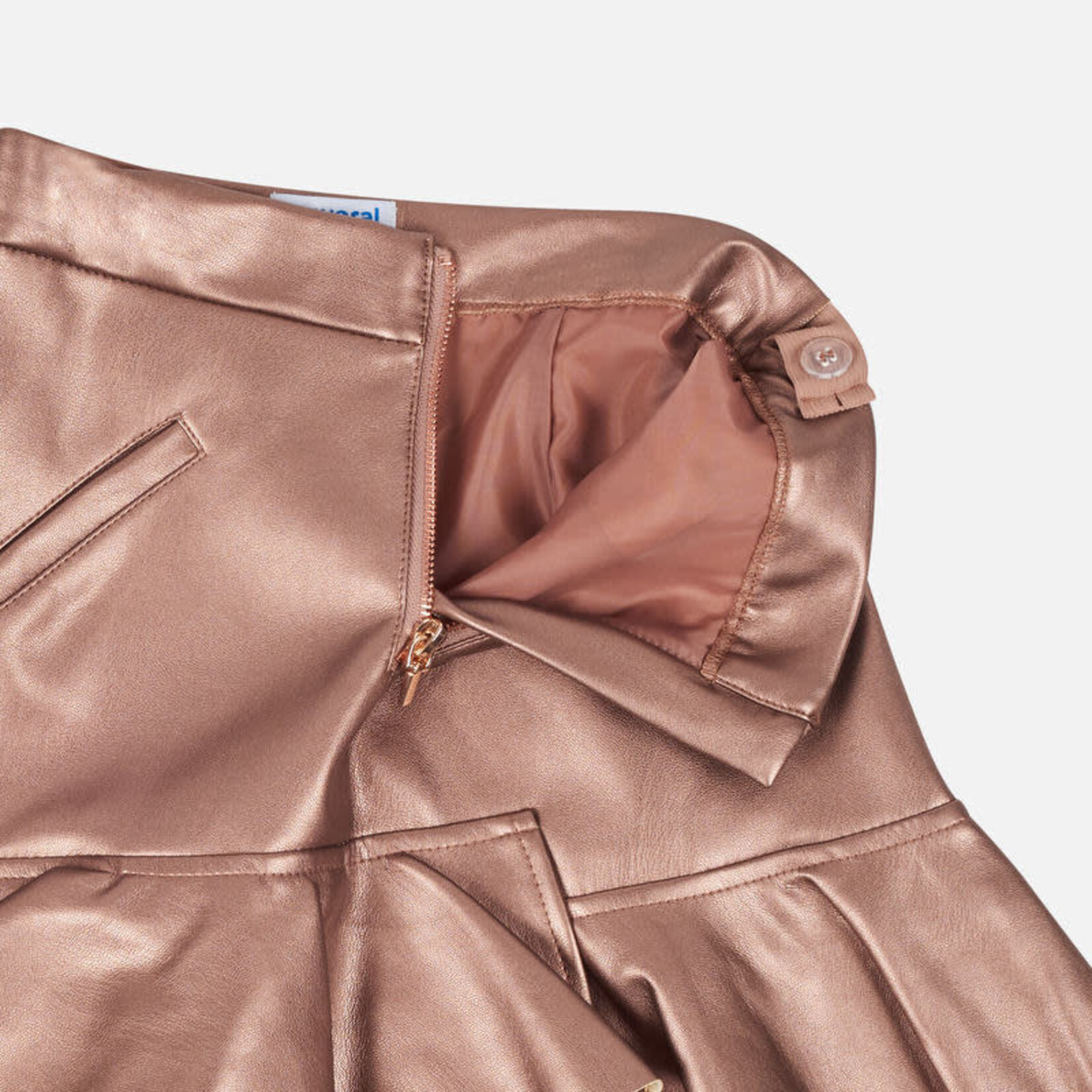Mayoral Mayoral Leatherette ruffled skirt Copper - 07906