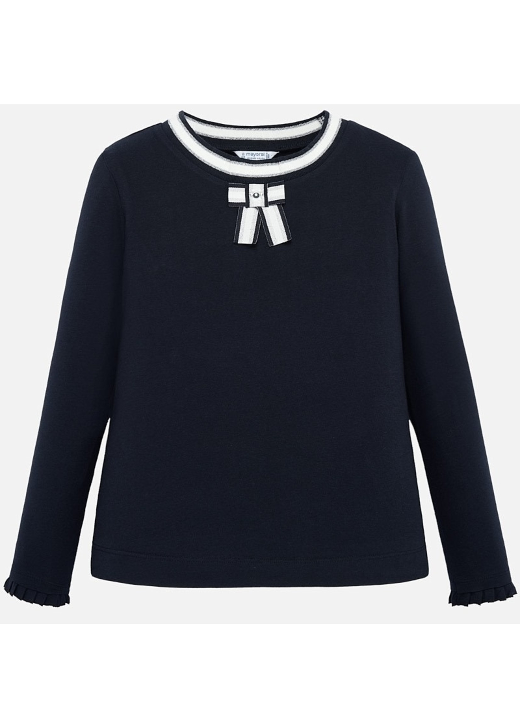 Mayoral Mayoral L/s t-shirt with applique Navy - 07007
