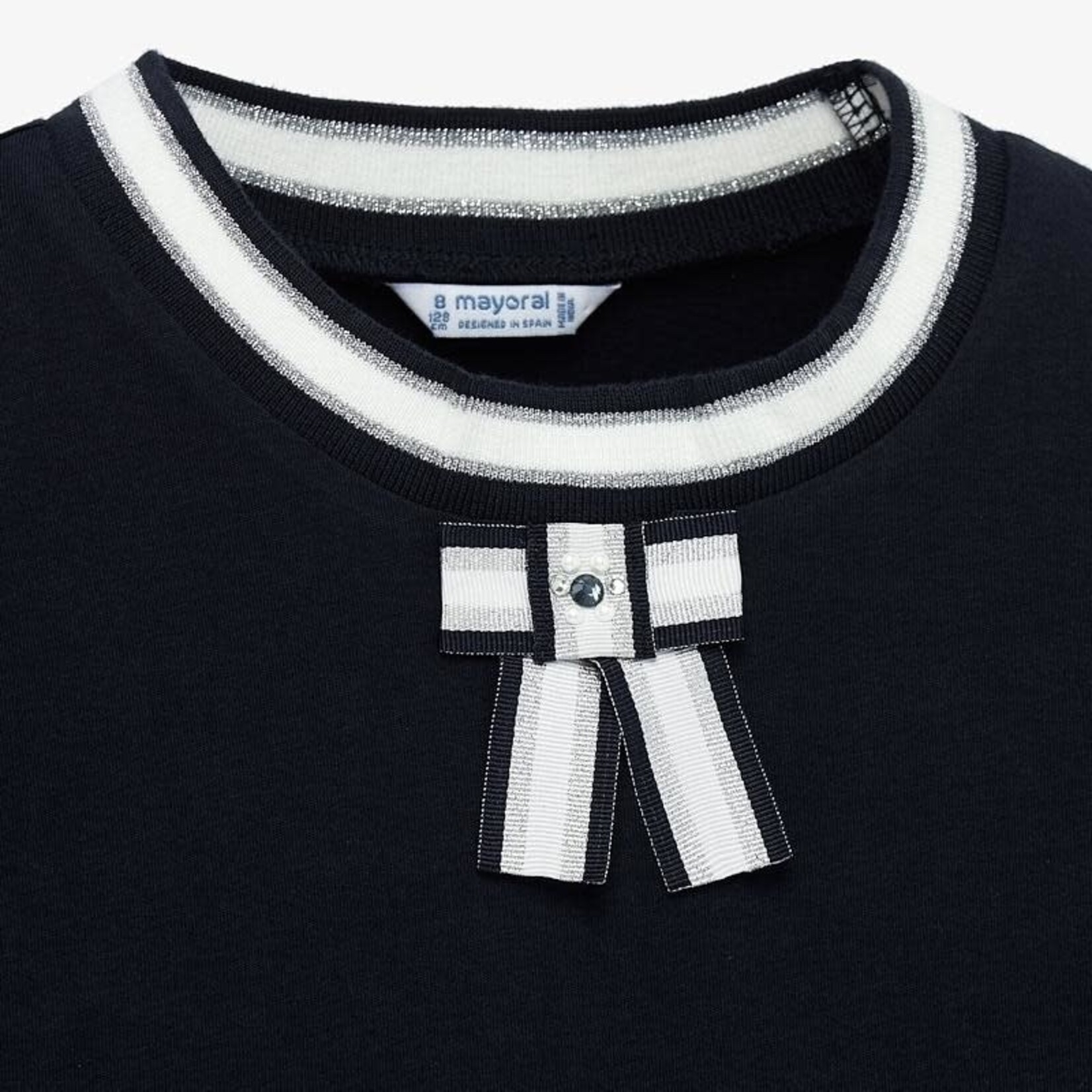Mayoral Mayoral L/s t-shirt with applique Navy - 07007