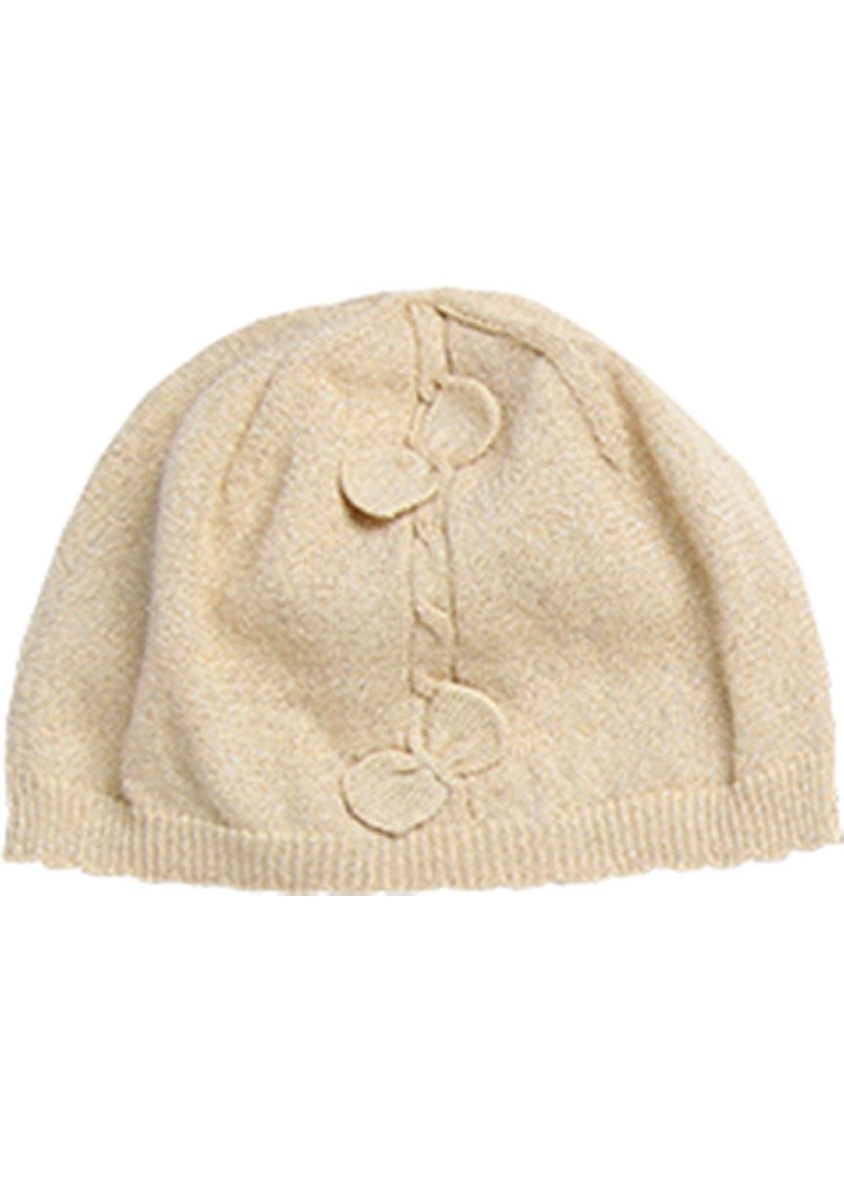 Boboli Knitwear hat for baby girl beige 708117
