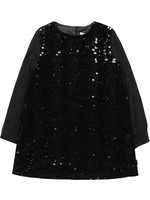 Boboli Velour dress for girl BLACK 728412