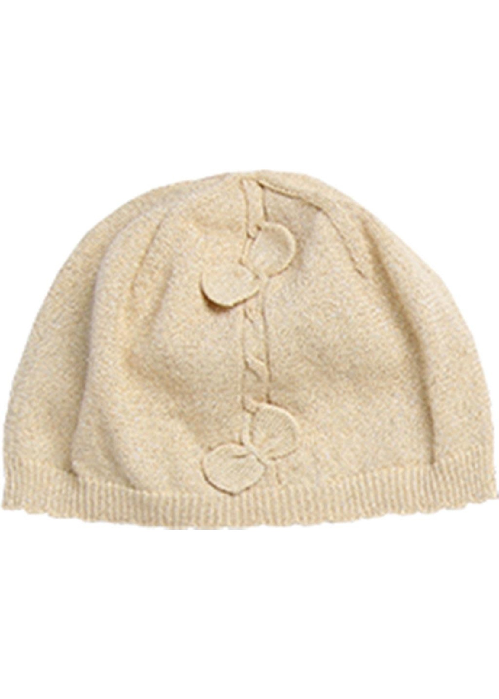 Boboli Boboli Knitwear hat for baby girl beige 708117