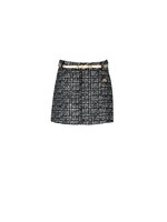 Le Chic Le Chic skirt glitter tweed C909-5728 Grey Iron