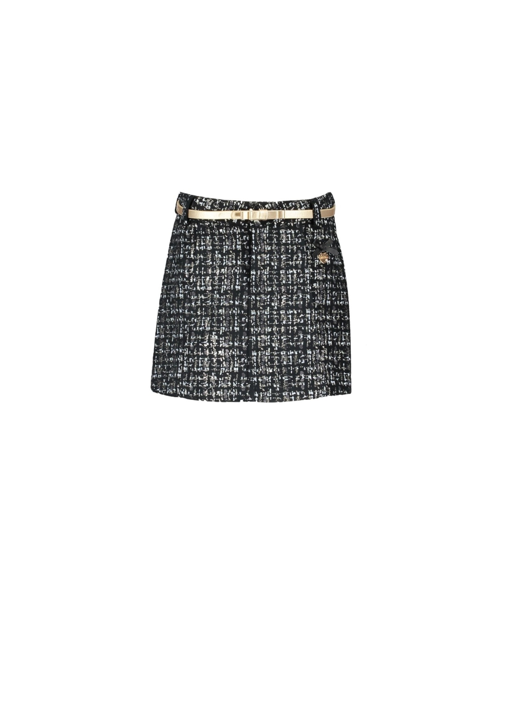 Le Chic Le Chic skirt glitter tweed C909-5728 Grey Iron