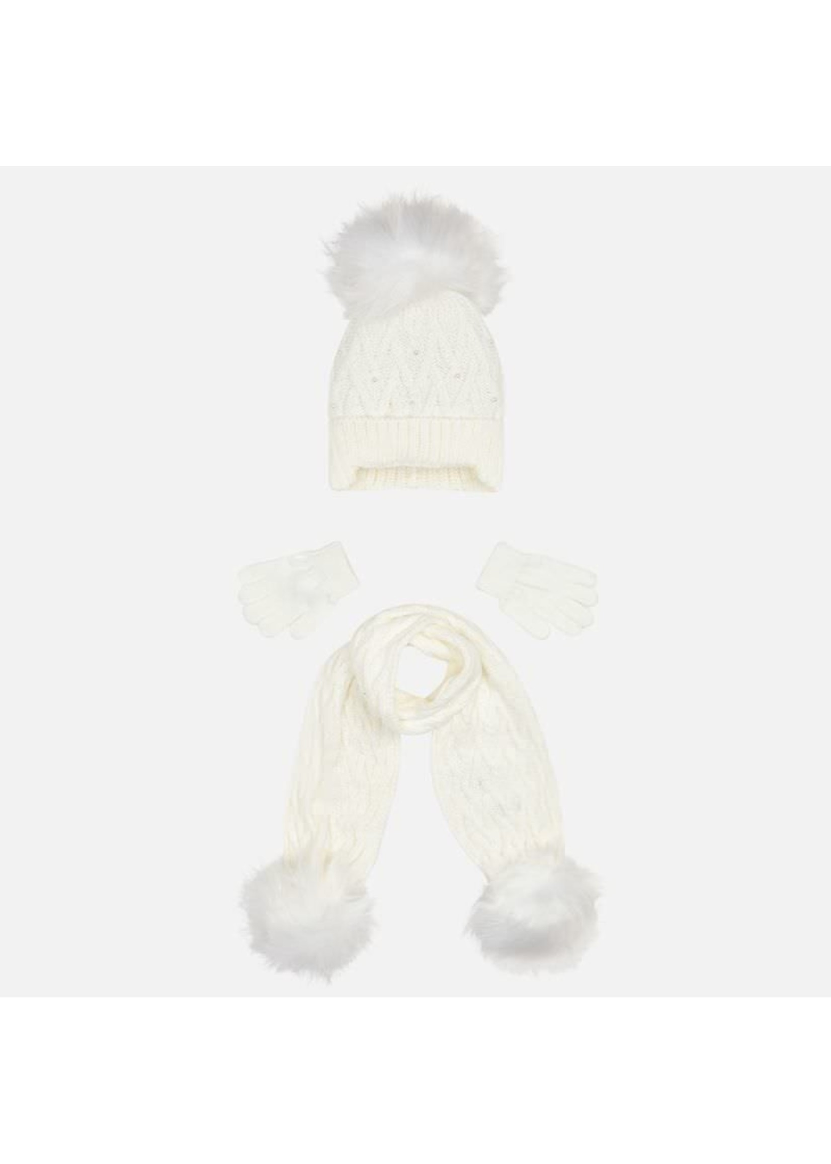 Mayoral Mayoral Hat & scarf set Natural - 10701