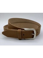 Riem  Leer taupe met oud zilveren gesp