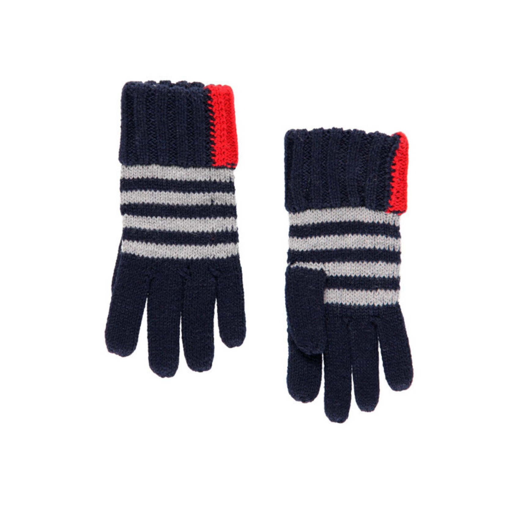 Boboli  Handschoene ruit rood wit blauw