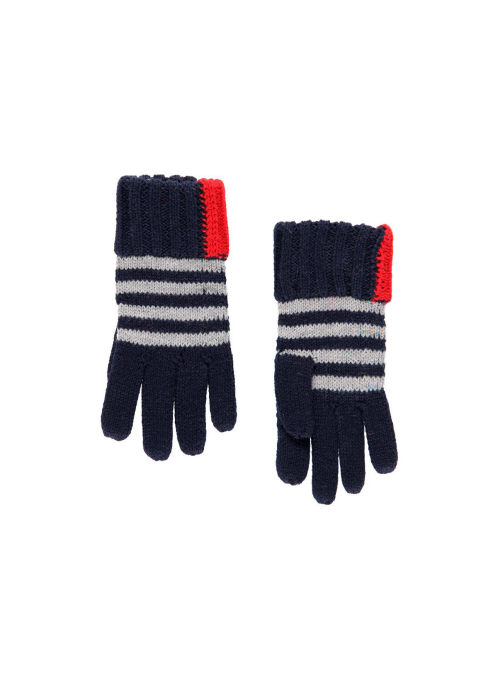 Boboli  Handschoene ruit rood wit blauw