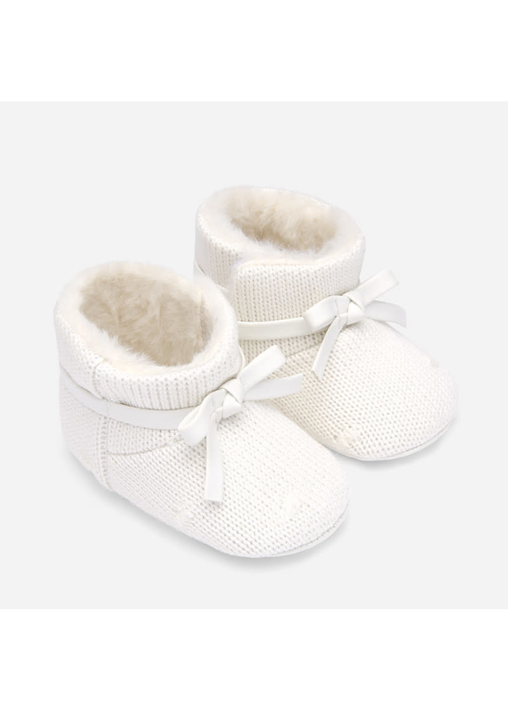 Mayoral Knit booties for newborn girl