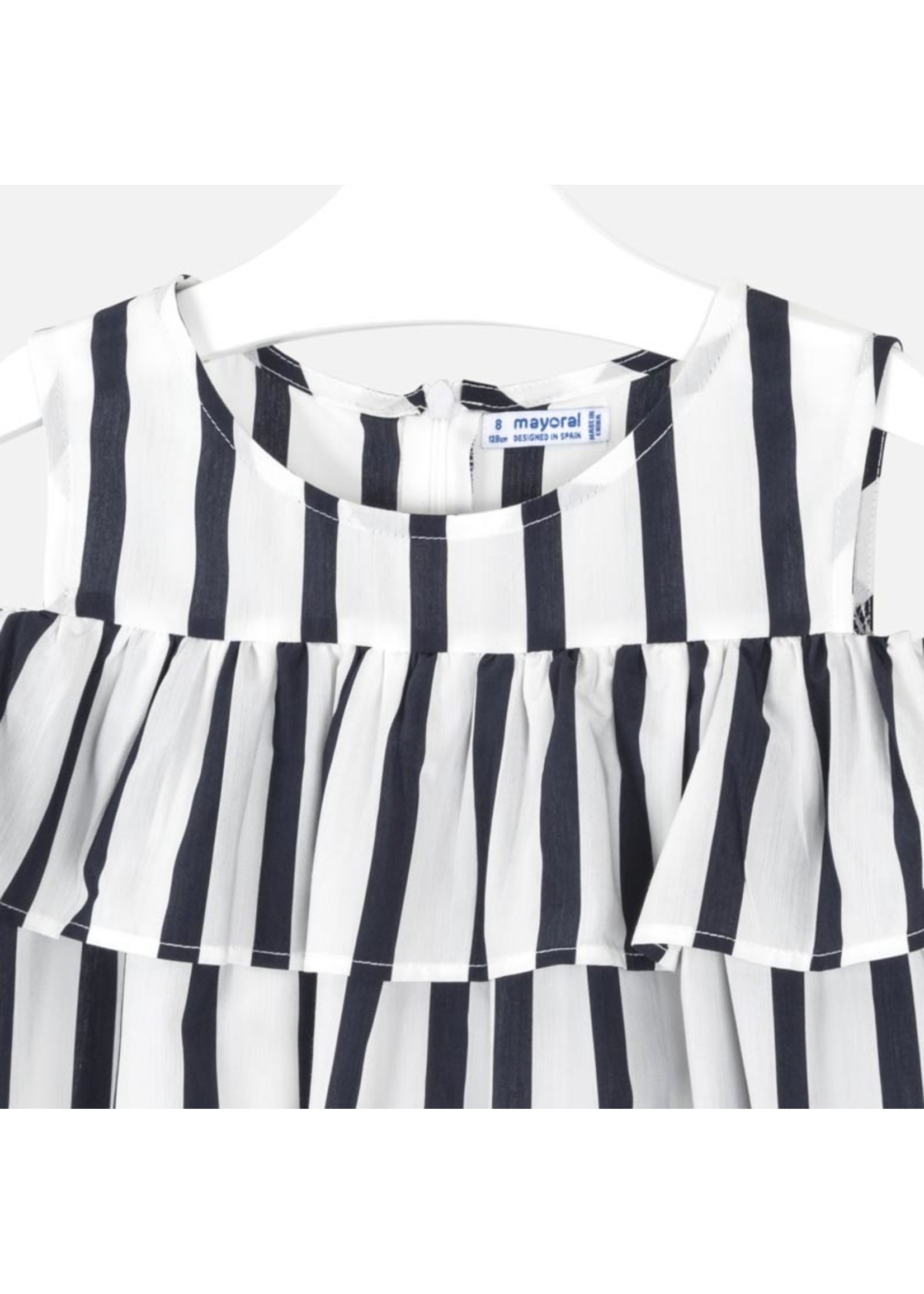 Mayoral Mayoral Stripes dress Navy - 06964