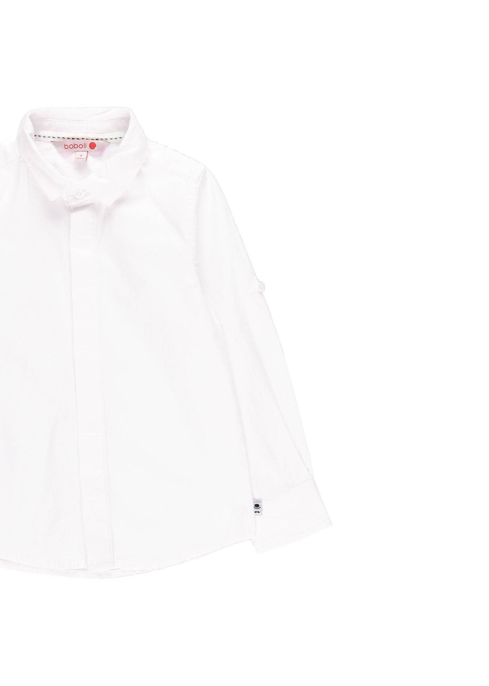 Boboli Boboli Long sleeves shirt for boy WHITE 739032